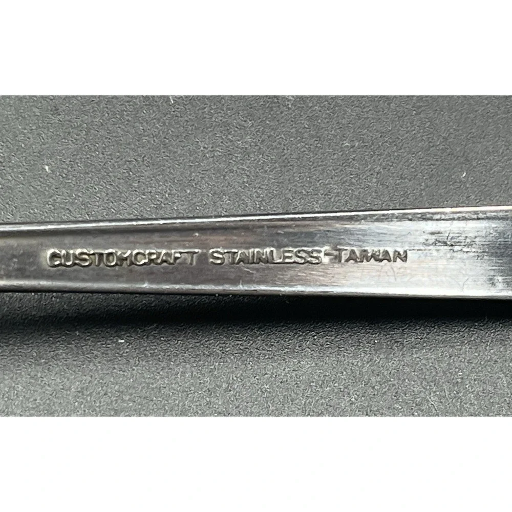 Vtg Custom‎ Craft MCM Stainless Taiwan 4 Knives, Salad Forks, Tablespoons, etc
